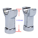 3 1/2" Height Straight Risers for Breakout  Chrome-3