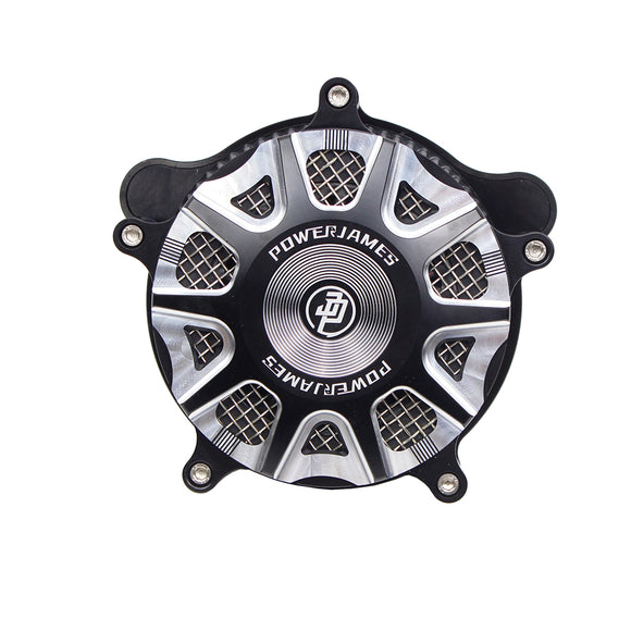 Whirlpool Air Cleaner Kit for 04-17 Dyna Twin Cam, 01-15 Softail - Black