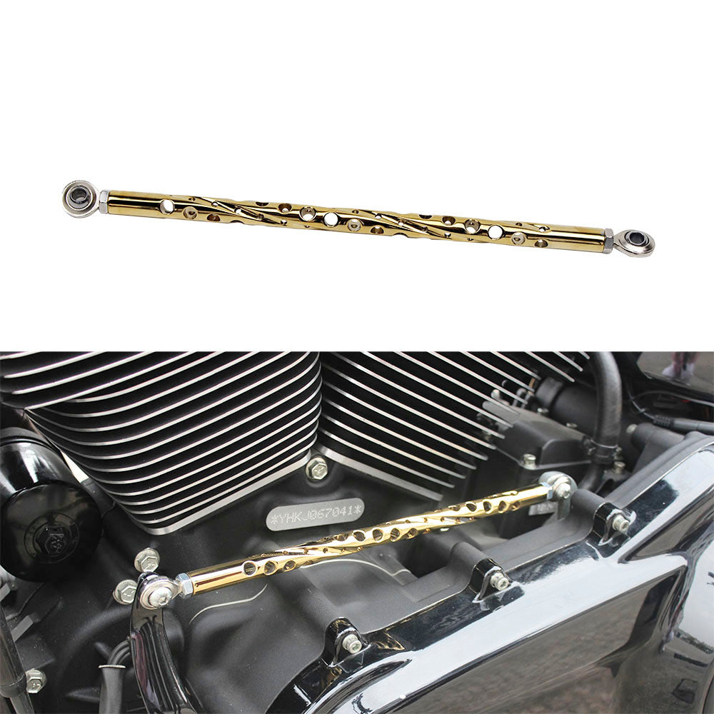 CNC Gear Shift Linkage Shifter Rod For 1986-Later Harley Touring Titanium Gold