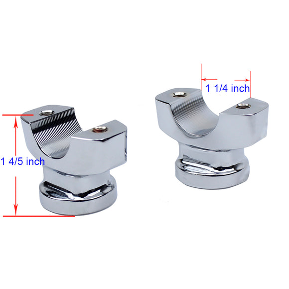 1 4/5" Height Straight Risers for Breakout Chrome