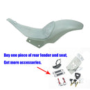 Unpainted Glass Fiber 240 Rear Fender with seats for Breakout Fat Boy 2018 later,packing with license plate-1