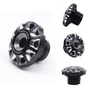 Designer Style Fuel Tank Caps - Black-5
