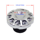 Designer Style Fuel Tank Caps - Chrome-6