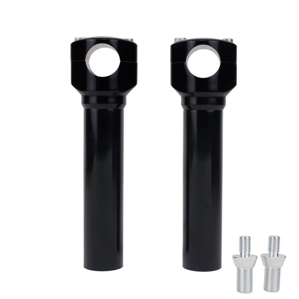 8.0 " Tall Black Handlebar Risers Kit for Harley Davidson Softail Springer Models