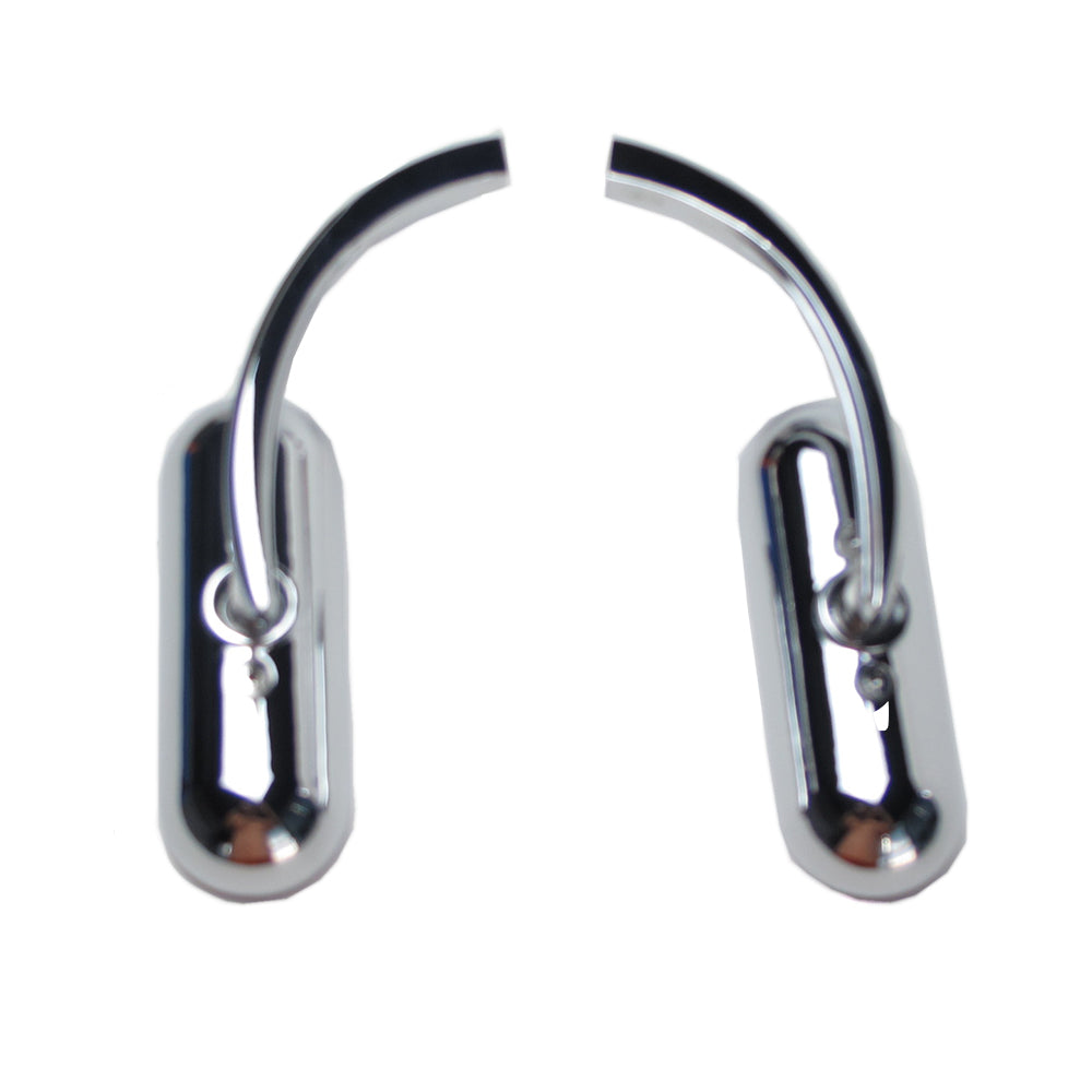 Chrome Mini Oval Mirrors