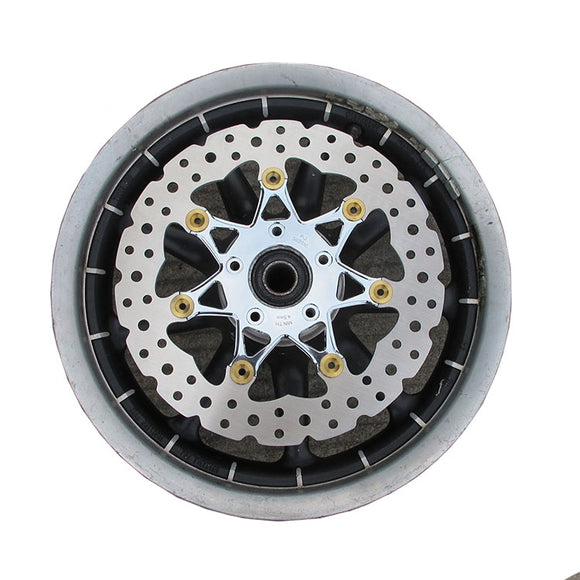 11.8"Chrome Front Brake Rotor- 7 Spokes