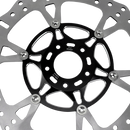 14.0" Black Front Brake Rotor for Touring-6 Spokes-8