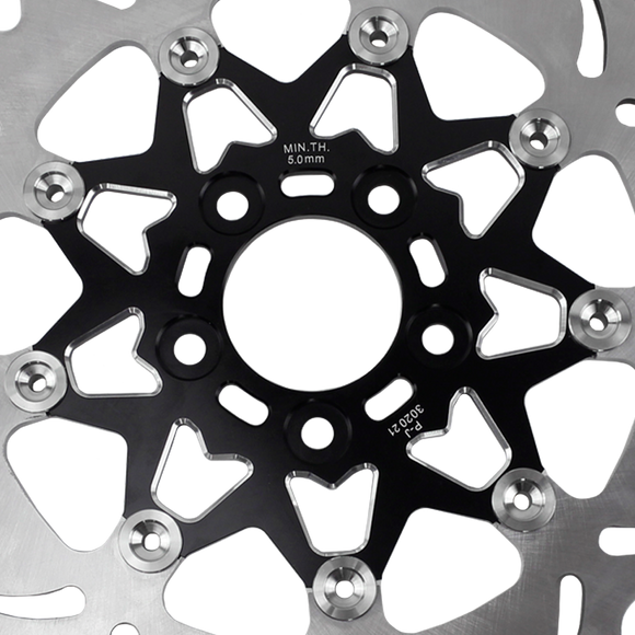 11.5" Black Rear Brake Rotor- 9 Spokes