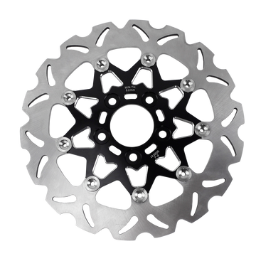 11.5" Black Rear Brake Rotor- 9 Spokes