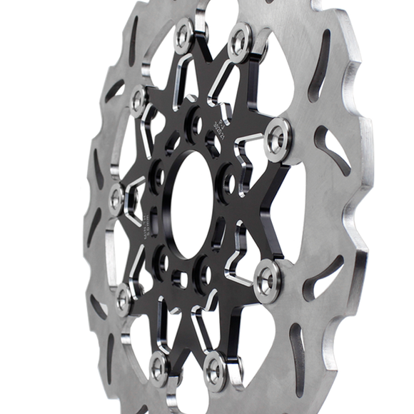 11.5" Black Rear Brake Rotor- 9 Spokes