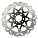 Black& Gold 11.8" Front Brake Rotor- 9 Spoke-1