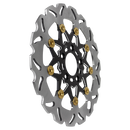 Black& Gold 11.8" Front Brake Rotor- 9 Spoke-5