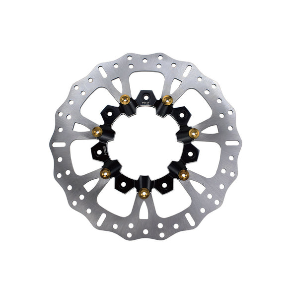 Black&Gold 14.0" Front Brake Rotor for Agitator Wheel