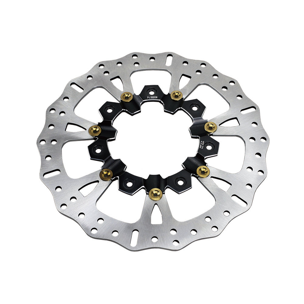 Black&Gold 14.0" Front Brake Rotor for Agitator Wheel