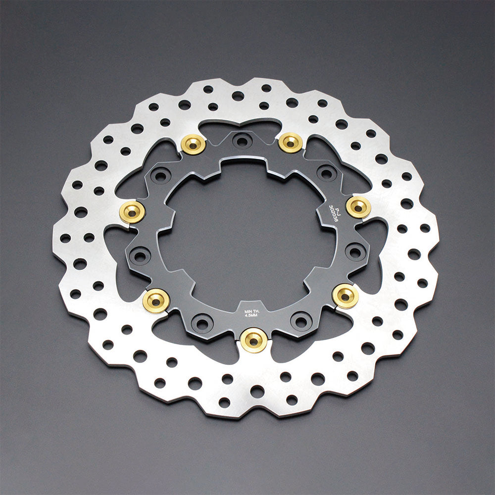 11.8" Black& Gold Front Brake Rotor for Agitator Wheel