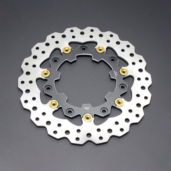 11.8" Black& Gold Front Brake Rotor for Agitator Wheel