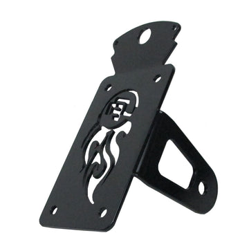 Black Vertical Integrated Side-Mount License Plate Assemblies- - 0