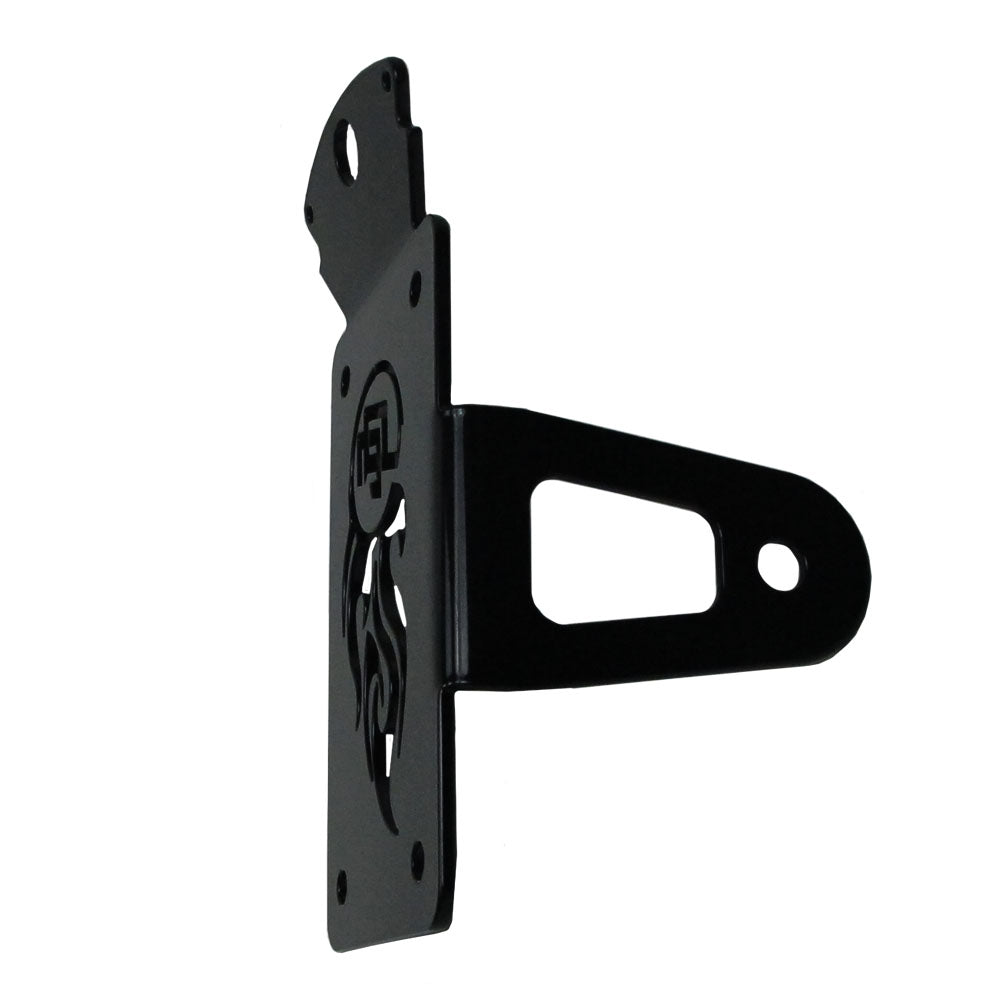 Black Vertical Integrated Side-Mount License Plate Assemblies-