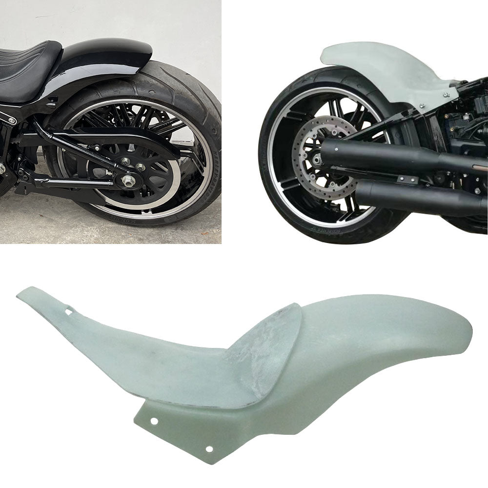 Carbon Fiber Short Rear Fender with Seat for Harley Davidson 2018-Later Breakout Fat Boy