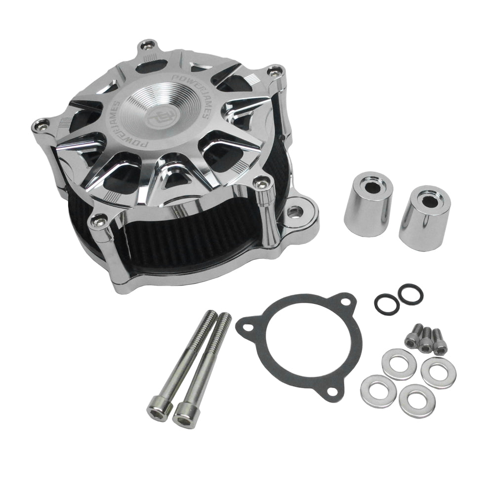 Whirlpool Air Cleaner Kit for 18-20 Softail, 17-20 Touring- Black