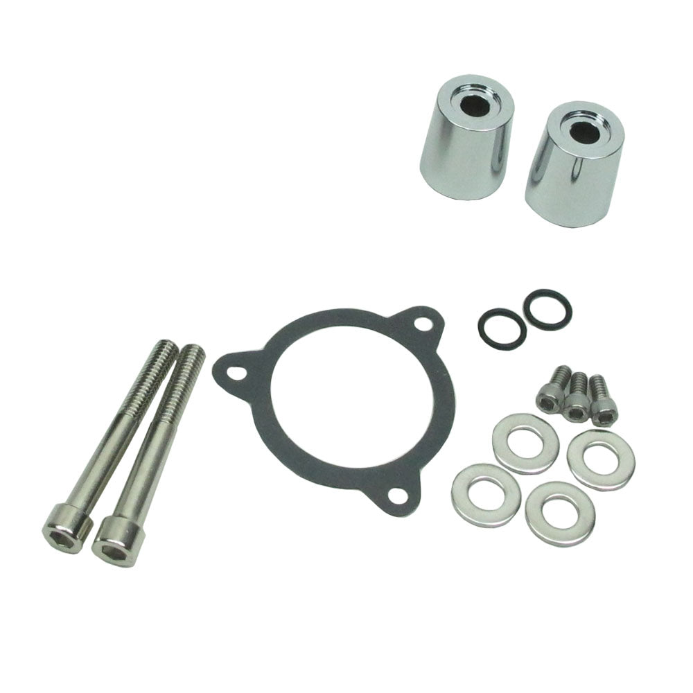 Whirlpool Air Cleaner Kit for 16-17 FXDLS, 16-17 Softail, 08-16 Touring and Trike - Chrome