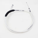 White-Silver Pearl 78.7" Clutch Cables-200cm For Harely Springer Softail.-3