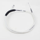 White-Silver Pearl 74.8" Clutch Cables-190cm For Harely Springer Softail.-1