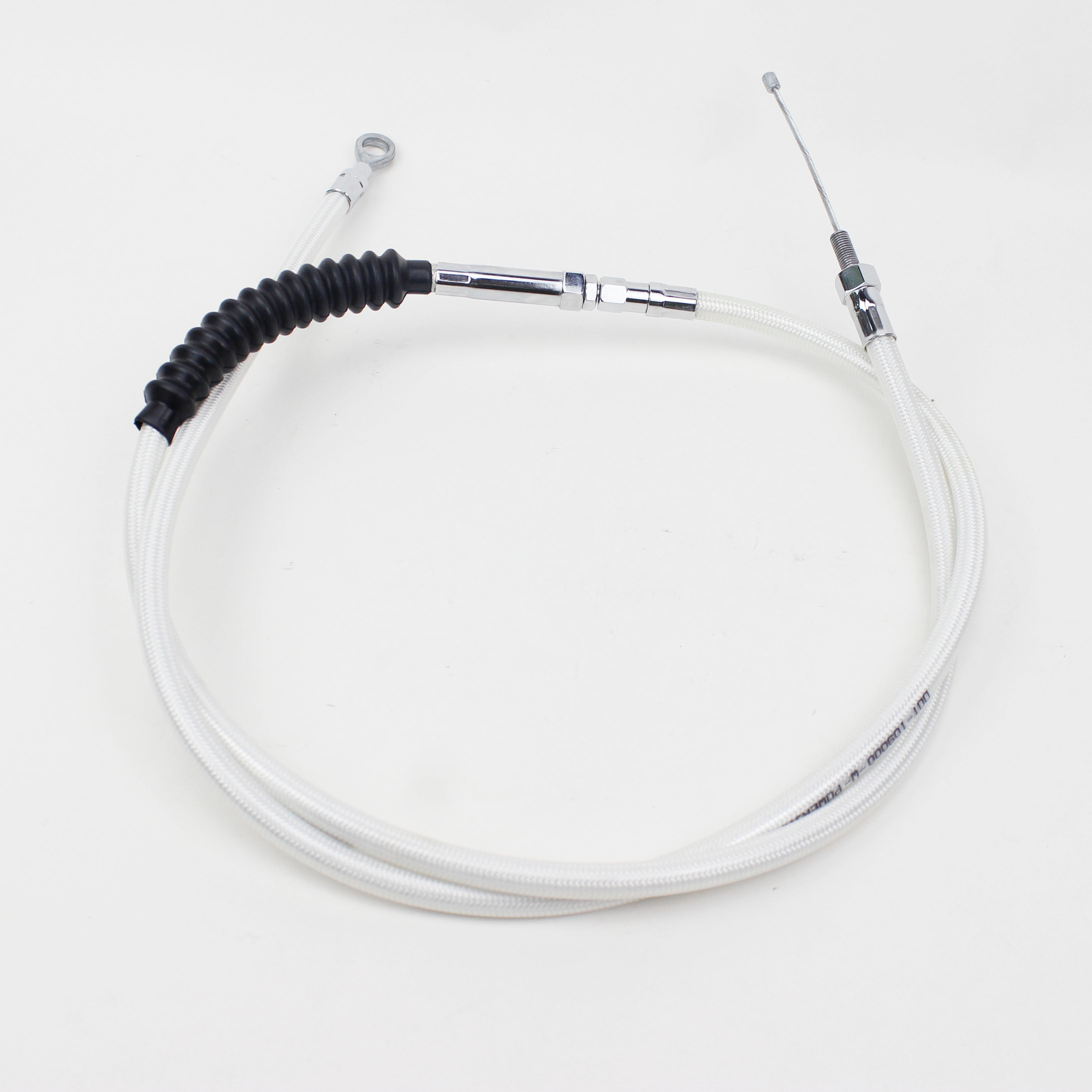 White-Silver Pearl 74.8" Clutch Cables-190cm For Harely Springer Softail.