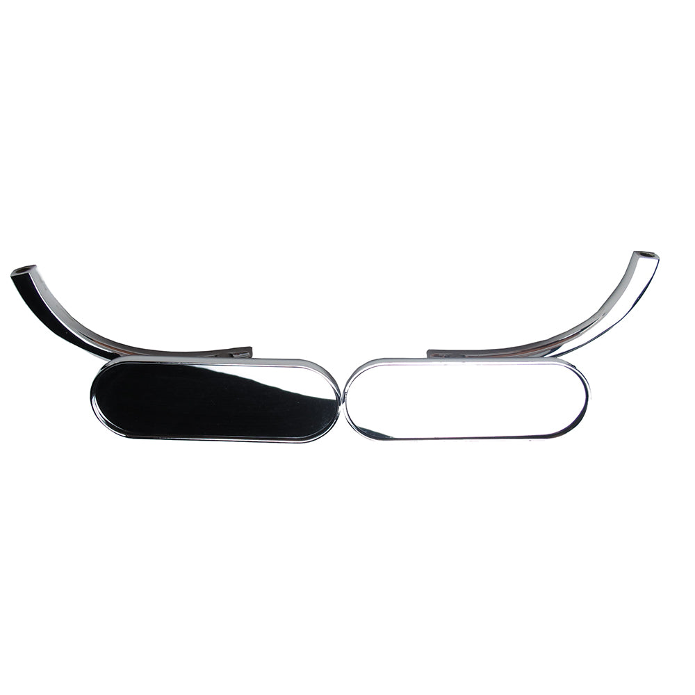 Chrome Mini Oval Mirrors