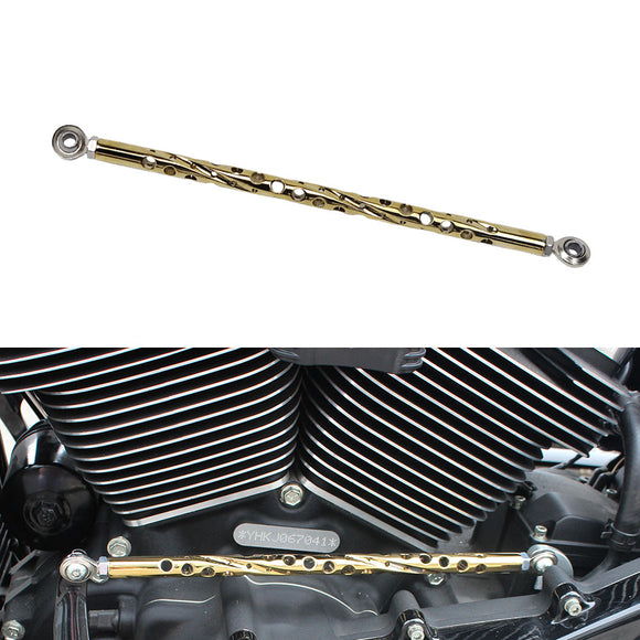 CNC Gear Shift Linkage Shifter Rod For 1986-Later Harley Touring Titanium Gold