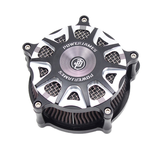 Whirlpool Air Cleaner Kit for 16-17 FXDLS, 16-17 Softail, 08-16 Touring and Trike - Black