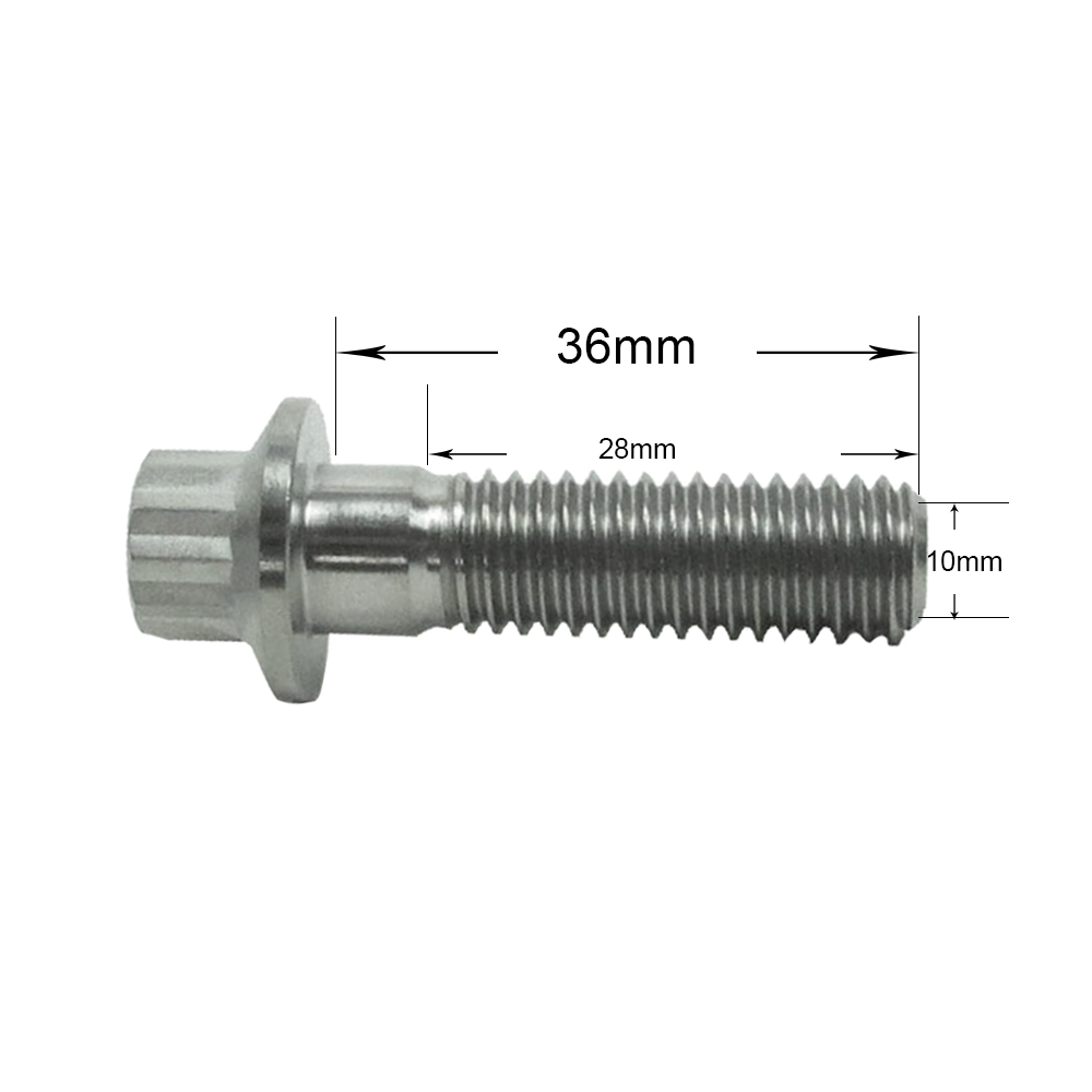 Titanium M10 Bolts for Calipers-90mm