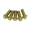 Gold 5PCS 3/8"-16-1.0" 12 Point Titanium Rear Brake Rotors Bolts for Harley-2