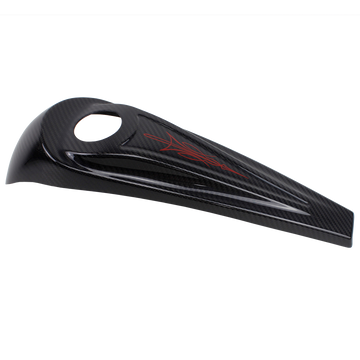 Carbon Fiber Fuel Tank Dash Cover with Red Totem for Harley 08-23 Touring