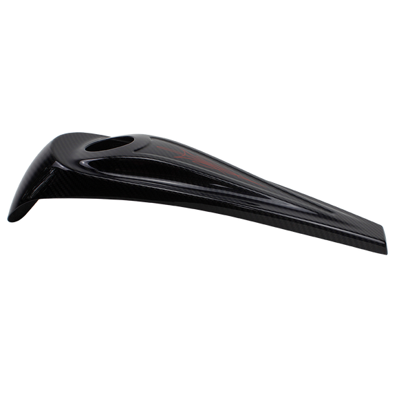 Carbon Fiber Fuel Tank Dash Cover with Red Totem for Harley 08-23 Touring