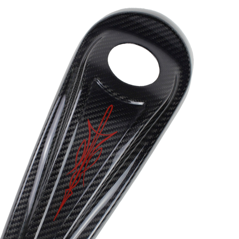 Carbon Fiber Fuel Tank Dash Cover with Red Totem for Harley 08-23 Touring