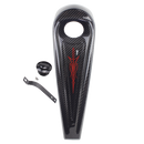 Carbon Fiber Fuel Tank Dash Cover with Red Totem for Harley 08-23 Touring-2