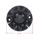 Black Whirlpool Designer Timer Cover for Harley M8 engine-equipped models 17-up-6