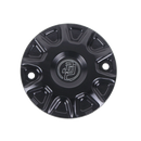 Black Whirlpool Designer Timer Cover for Harley M8 engine-equipped models 17-up-1