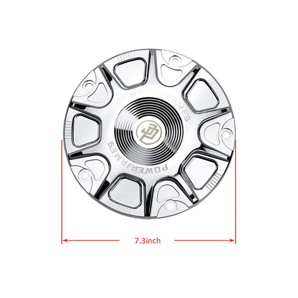 CNC-Cut POWERJAMES Designer Derby Cover for Harley Davidson