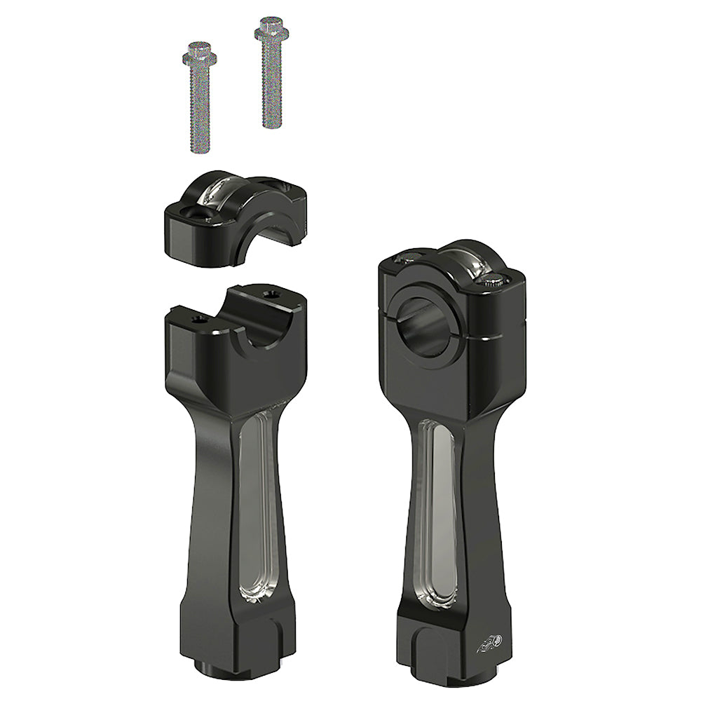 1.0" Inch Risers Kit - 5.9" Height-Black - 0