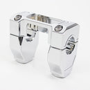 1.25"  Risers Kit with Gauge cutout for 18-20 FXBR/FXBRS -2.4" Height-Chrome-4