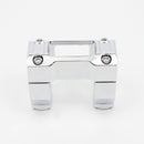 1.25"  Risers Kit with Gauge cutout for 18-20 FXBR/FXBRS -2.4" Height-Chrome-5