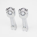 Pisrton Rod 1.0" Inch Risers Kit - 5.9" Height-Chrome-1