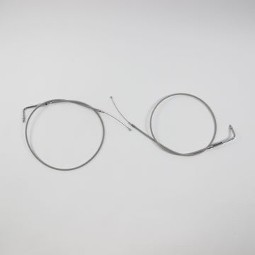 Chrome Idle and Throttle Cable-1.2m