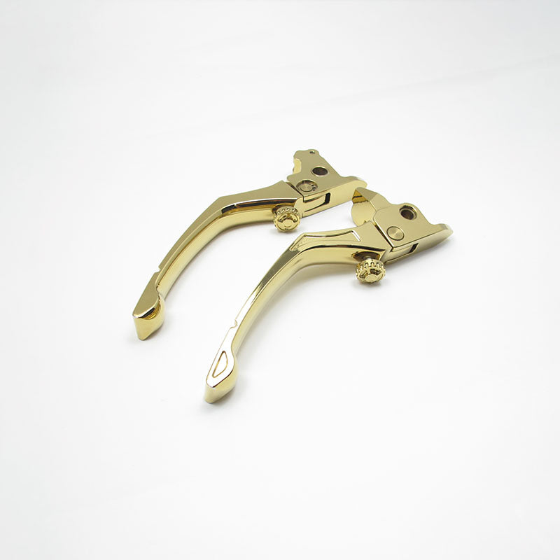 Titanium Gold Plated Clutch and Brake Levers Kit for Touring