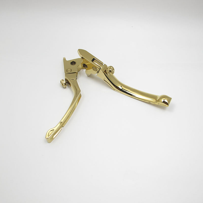 Titanium Gold Plated Clutch and Brake Levers Kit for Touring