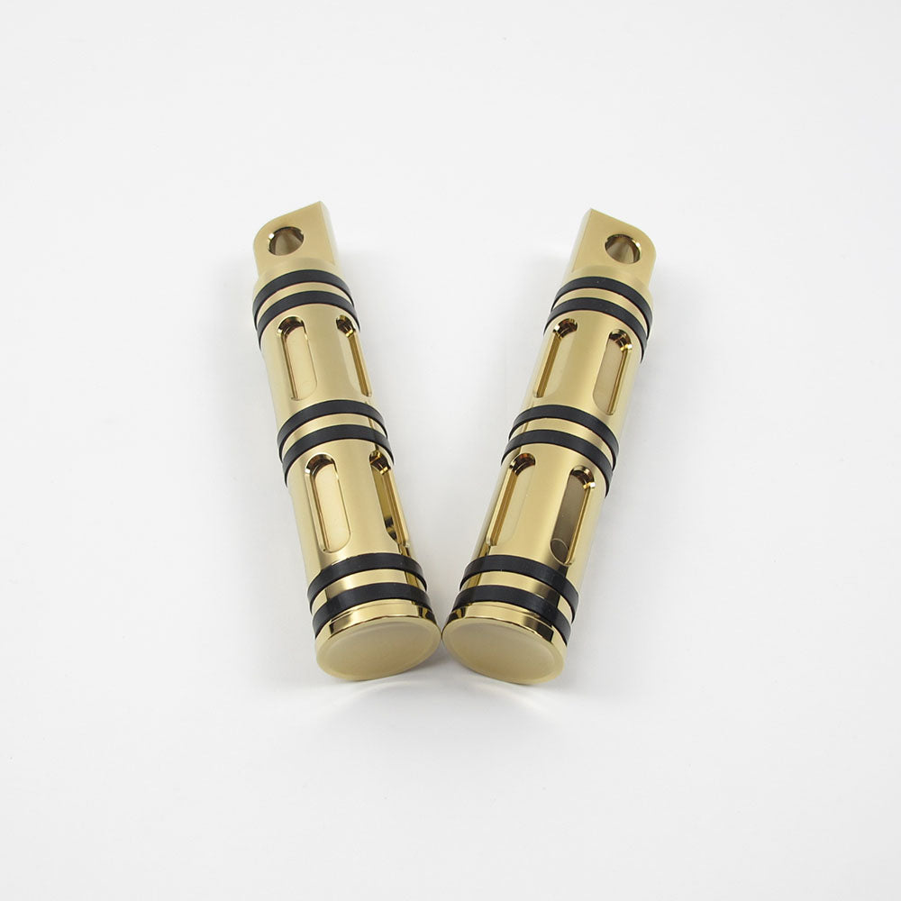 CNC-Cut Male-mount Footpeg- Gold