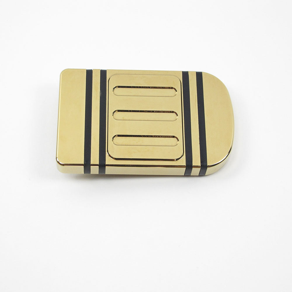 CNC-Cut Large Brake Pedal Pads- Gold