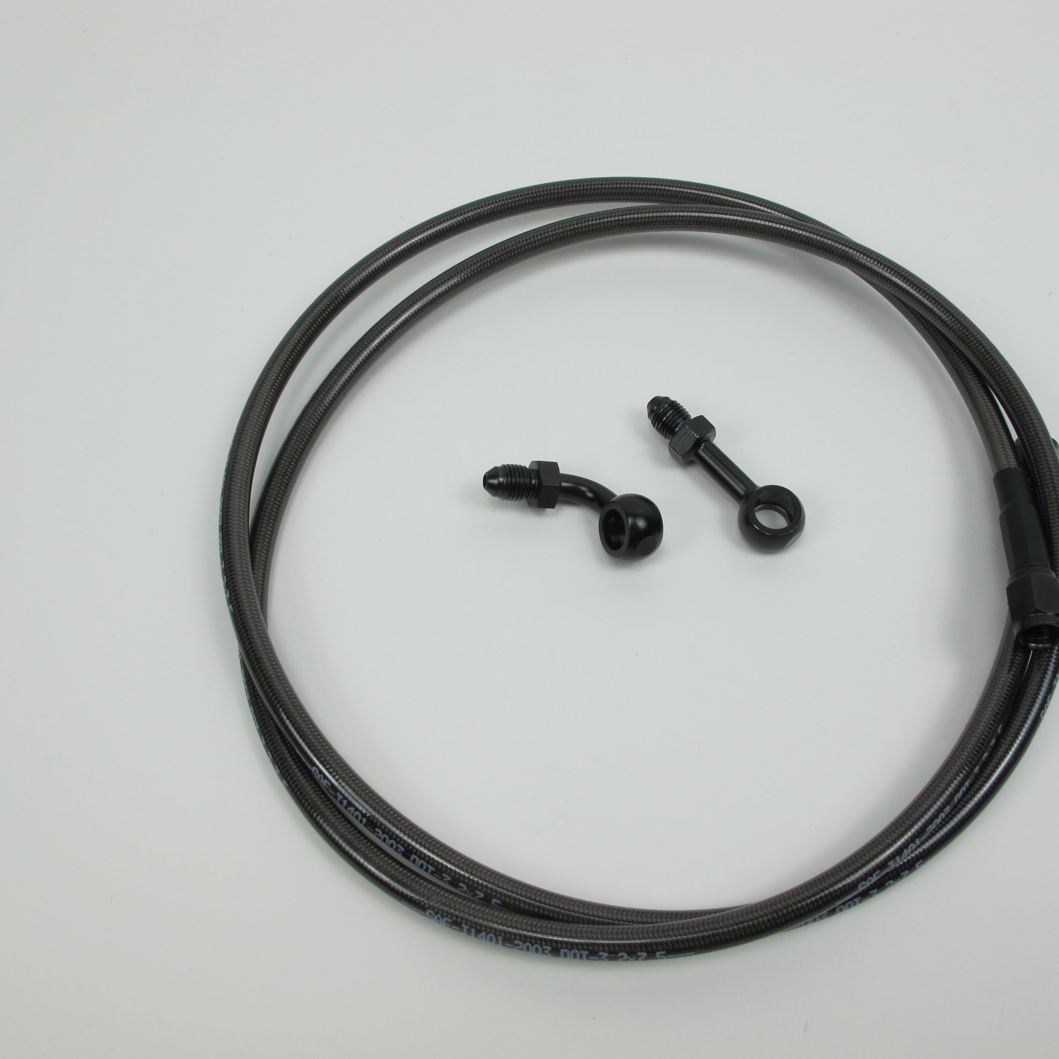 51 1/5"   Smoky Black Brake Line-130cm - 0